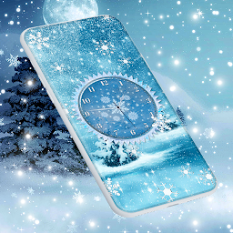 Winter Snow Clock Wallpaper 6.10.52