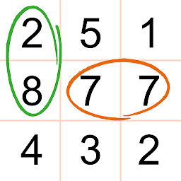 Семечки – найди пары и десятки, числовая головоломка 1.2.2
