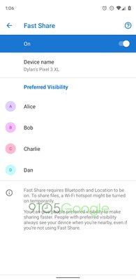 Google готовит аналог AirDrop для Android