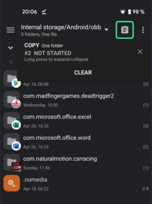 Как установить кэш в /obb и /data на Android 11 и 12 без Root