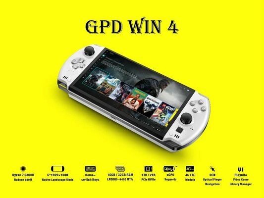 Представлен компьютер-консоль GPD Win 4 в стиле PSP: с Windows и начинкой AMD
