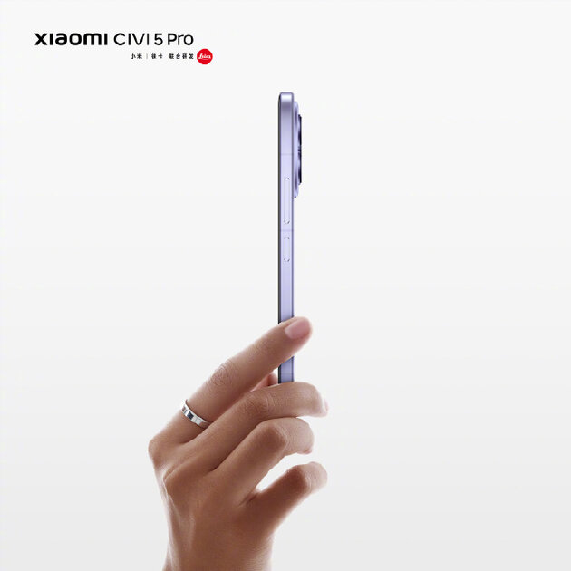 Тонкий, элегантный и с камерой Leica — Xiaomi анонсировала Civi 5 Pro
