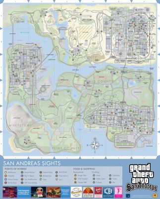 Rockstar выложила в сеть карты трех частей GTA в высоком разрешении