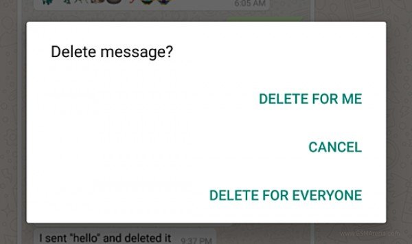 WhatsApp* увеличил время для удаления переписки