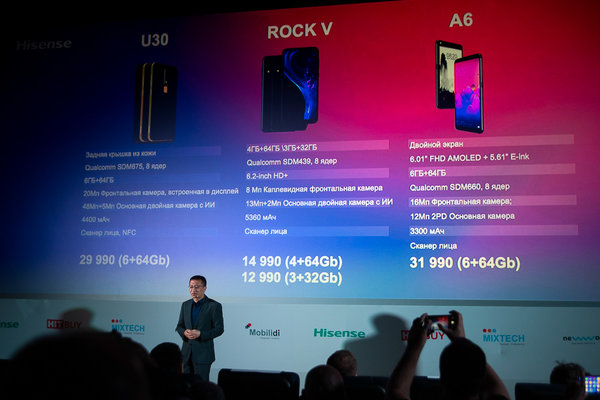Hisense представил свои первые смартфоны в России