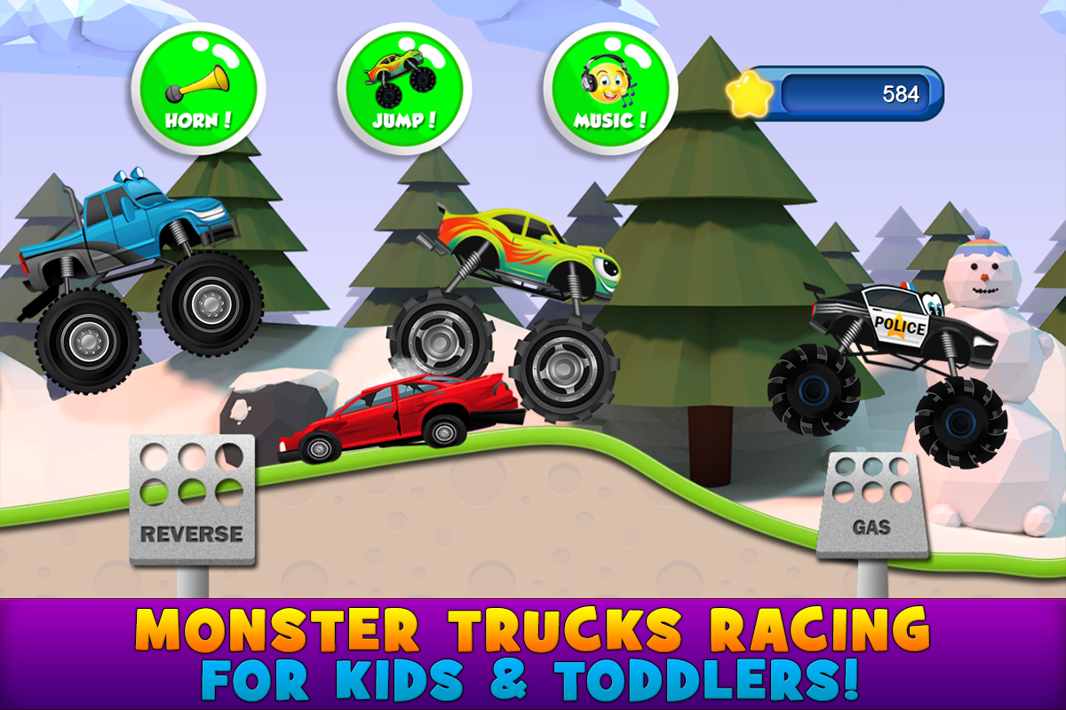 Monster Trucks Game for Kids 3.4.6. Скриншот 1