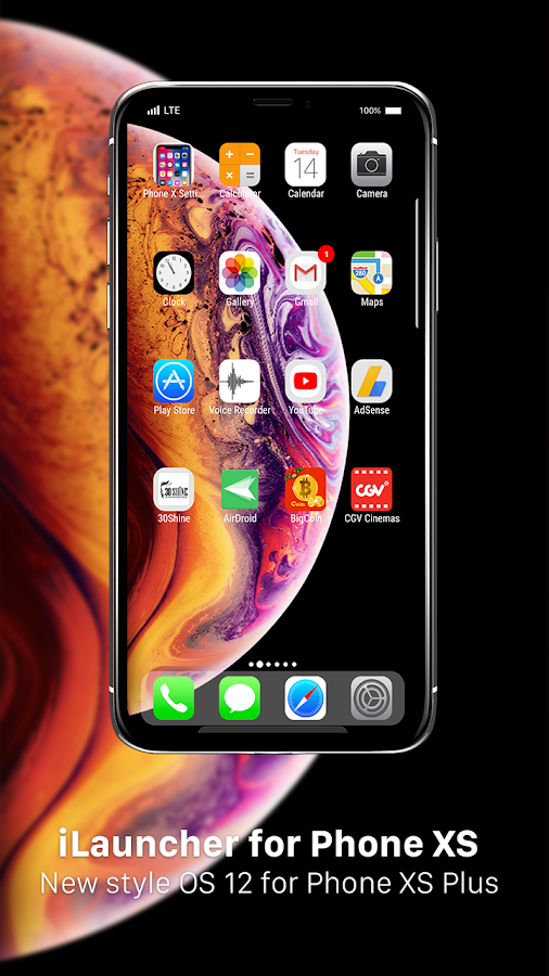 iOS Launcher 1.6. Скриншот 1