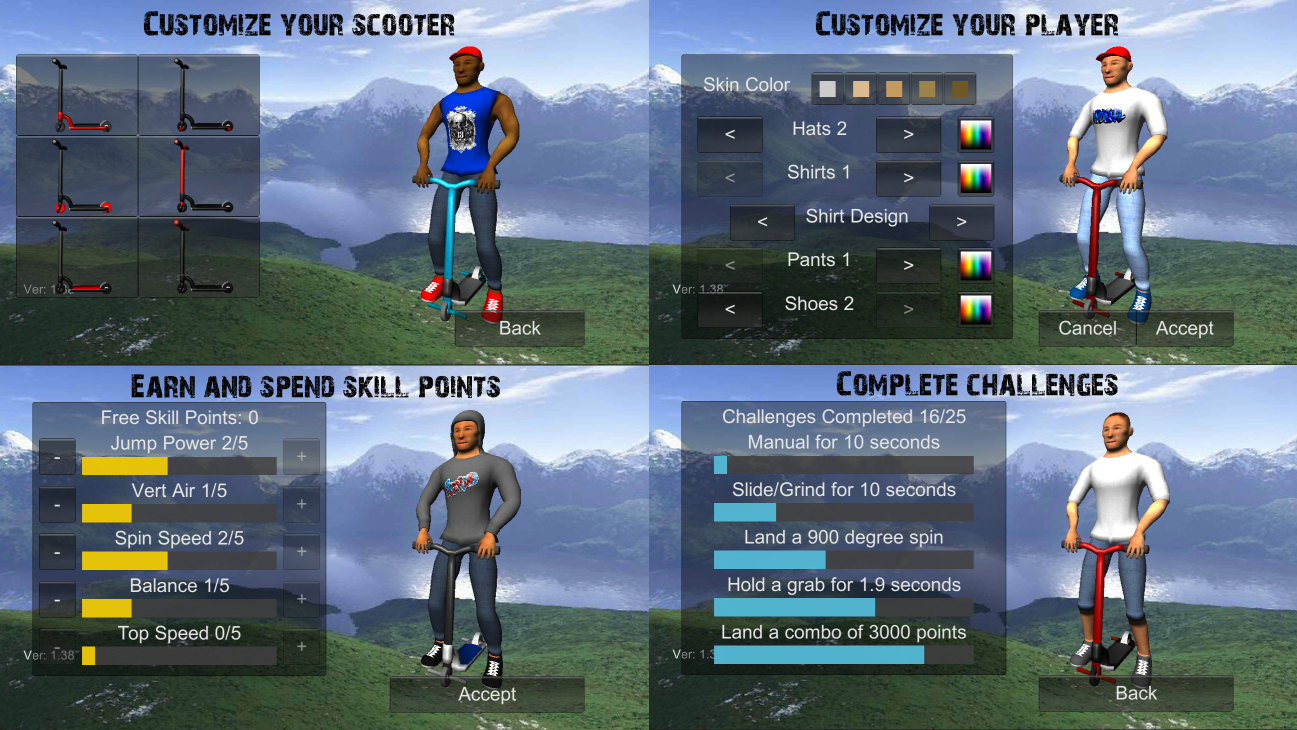 Scooter Freestyle Extreme 3D 1.90. Скриншот 19
