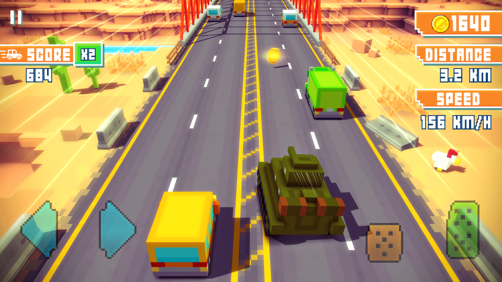 Blocky Highway 1.2.7. Скриншот 1