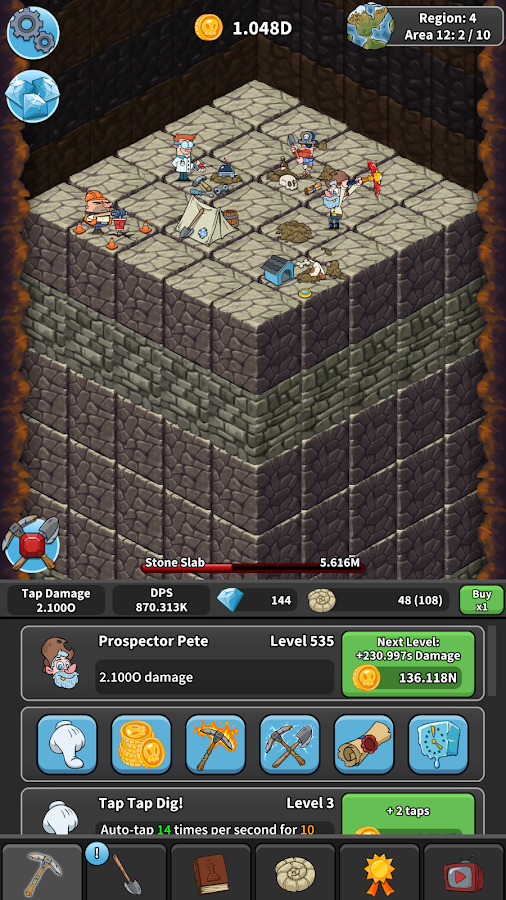 Tap Tap Dig 2.2.5. Скриншот 5