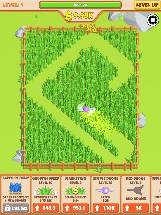 Idle Grass Cutter 1.0.8. Скриншот 16