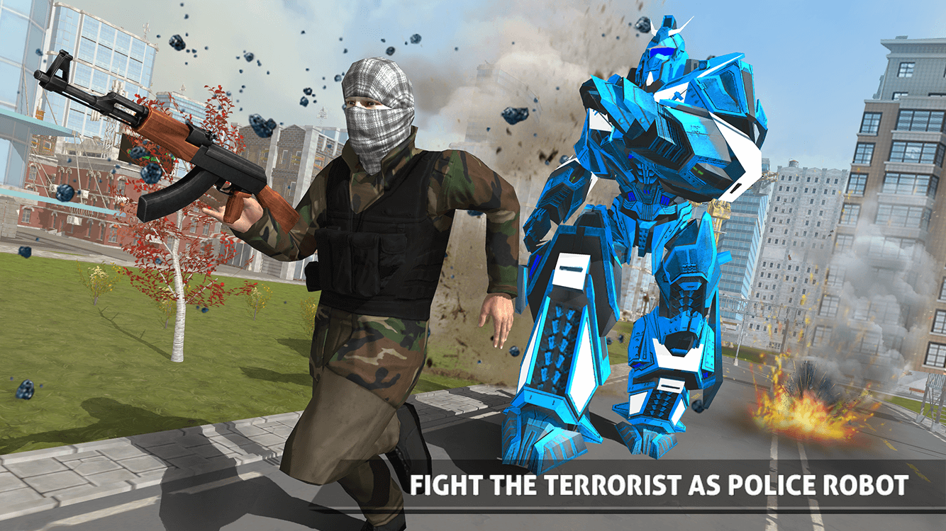Police Robot Transformation 1.33. Скриншот 11