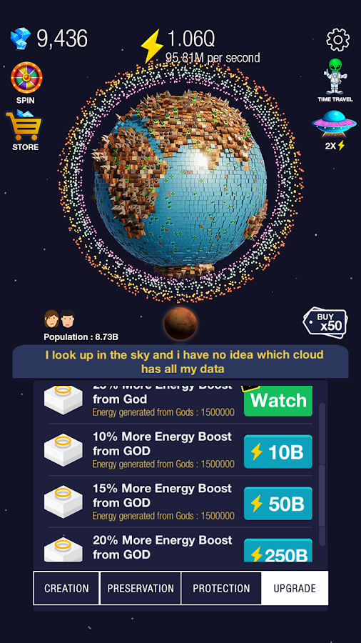Idle World 7.6.6. Скриншот 4