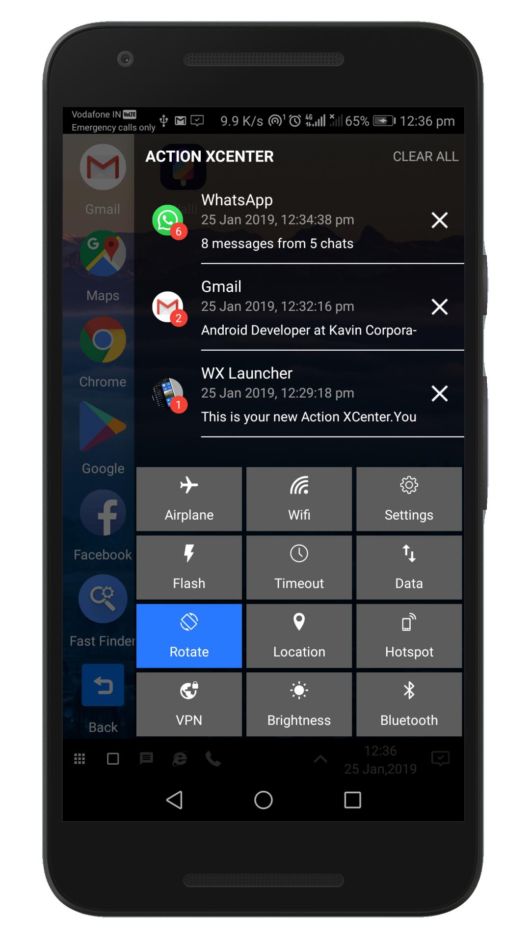 WX Launcher 1.81993S. Скриншот 6