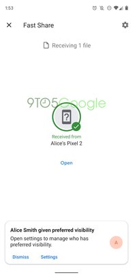 Google готовит аналог AirDrop для Android