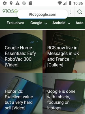 Как выглядит Chrome для Android на кнопочном телефоне
