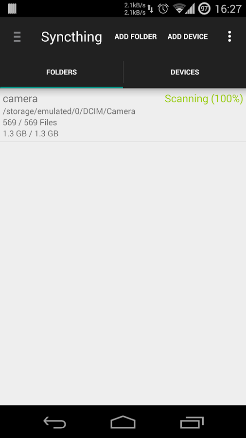 Syncthing 2.1.3.0. Скриншот 1