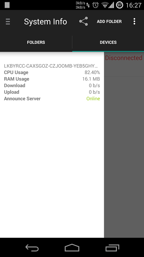 Syncthing 2.1.3.0. Скриншот 3