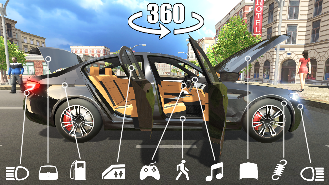 Car Simulator M5 1.65. Скриншот 1