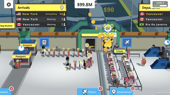 Idle Tap Airport 2.1.2. Скриншот 4