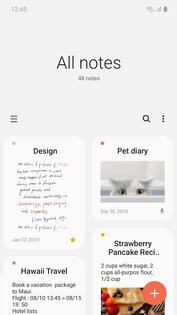 Samsung Notes 4.4.35.85. Скриншот 1