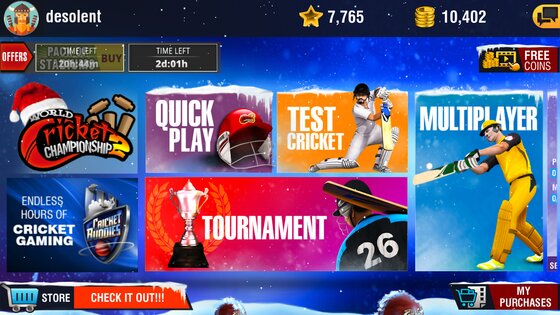 World Cricket Championship 2 5.4.8.1. Скриншот 1