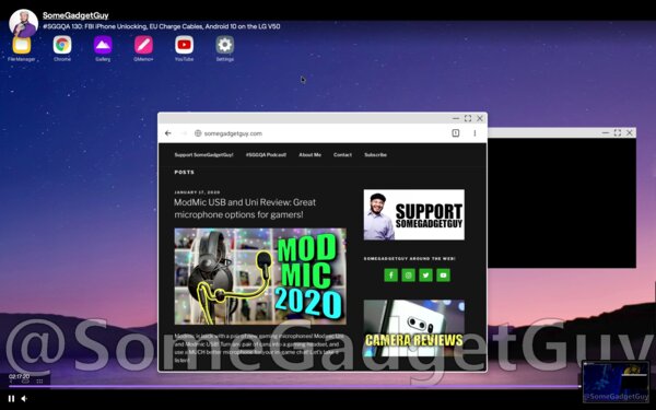 LG добавила десктопный режим для смартфонов в свой вариант Android 10
