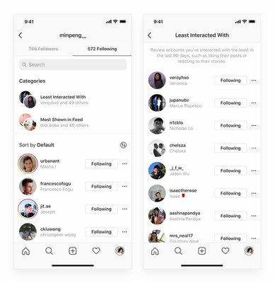 Новый фильтр в Instagram* помогает выбрать, от кого отписаться