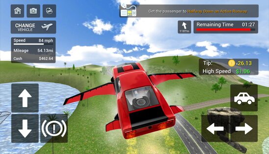 Flying Car Transport Simulator 1.36. Скриншот 18