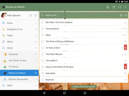 Wunderlist 3.4.21. Скриншот 7