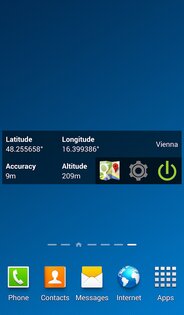 GPS Widget 1.5.1. Скриншот 1