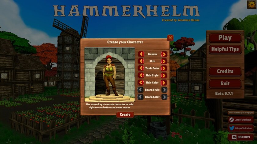 Обзор HammerHelm. RPG прямиком из двухтысячных — Создай гнома своей мечты. 1