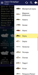 Прогноз клева 9.4. Скриншот 2