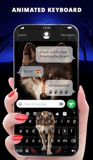 Lone Wolf Wallpaper and Keyboard 5.28.4. Скриншот 2