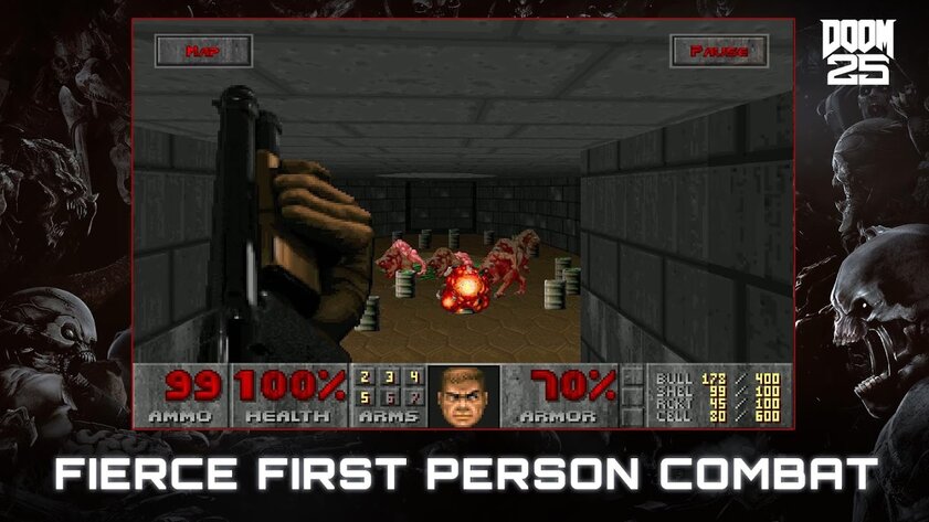10 хитовых игр с кнопочных телефонов, в которые можно поиграть на Android — DOOM RPG. 3