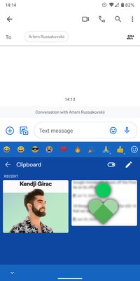 В Gboard для Android появилось копирование картинок, но исчезла функция поиска