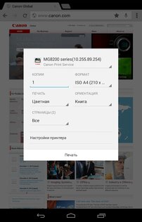 Canon Print Service 2.13.1. Скриншот 2