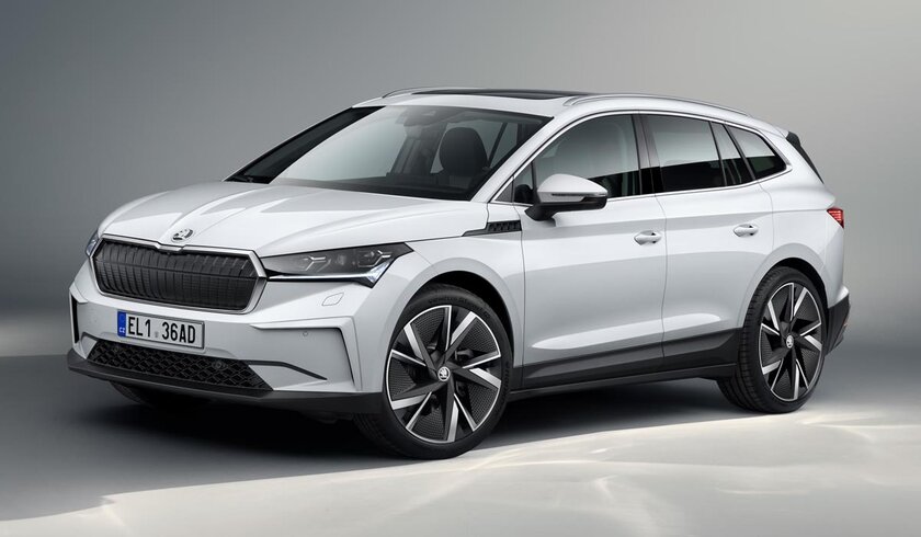 Skoda Enyaq iV рассекретили до анонса: электрический кроссовер с ноздрями BMW