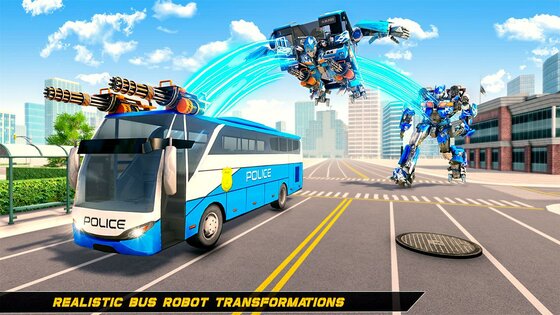 Полицейский автобус трансформер 1.9.0. Скриншот 11