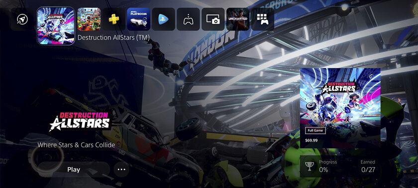 Sony представила новый интерфейс PS5