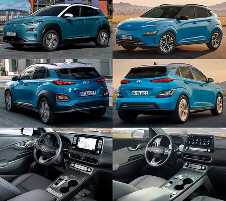 Hyundai представила новую Kona Electric: слегка изменённый дизайн и ухудшенные характеристики