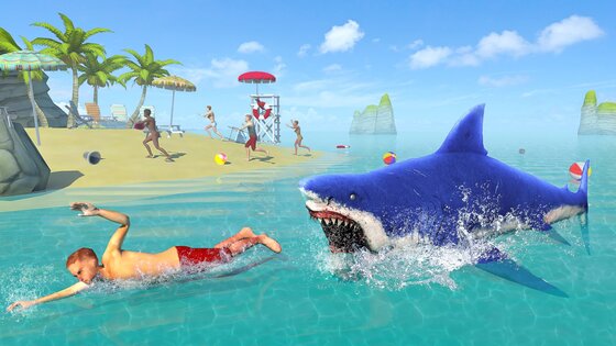 Shark Attack Sim: Hunting Game 32.5. Скриншот 18