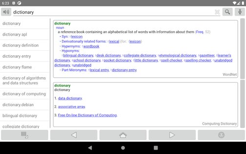 Fora Dictionary 24.1.0. Скриншот 8