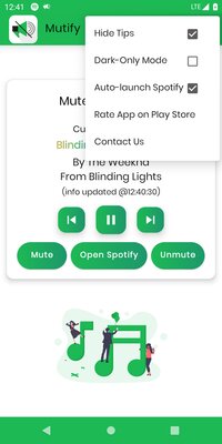 Бесплатная утилита Mutify пропускает рекламу в Spotify, автоматически убавляя звук