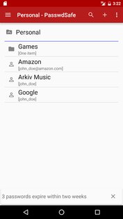 PasswdSafe – хранилище паролей 6.27.2. Скриншот 3