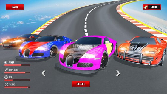 Mega Ramp Car Racing 2.9.5. Скриншот 5
