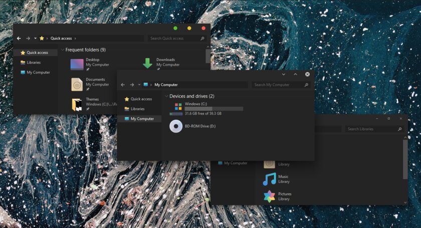 15 тем для Windows 10, меняющих систему до неузнаваемости. Долго искал четвёртую!