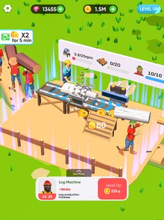 Idle Lumber Mill 2.2.4. Скриншот 12