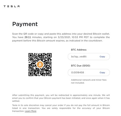 Tesla за биткоины: Илон Маск объявил о старте продаж электрокаров за криптовалюту