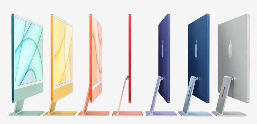 Apple представила iMac с совершенно новым дизайном и процессором M1